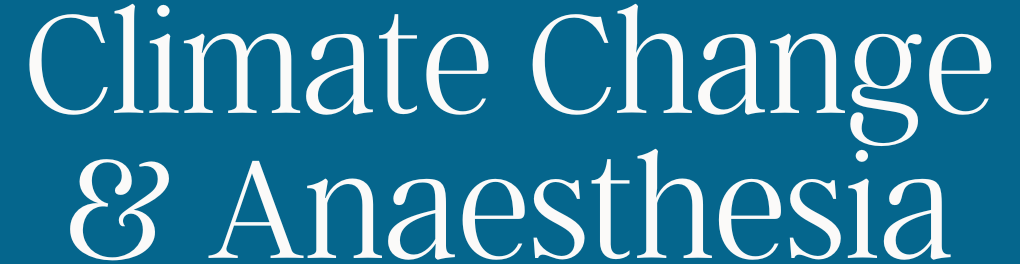 Climate Change & Anaesthesia Logo